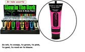 8x Face & body paint 10 ml glow in the dark