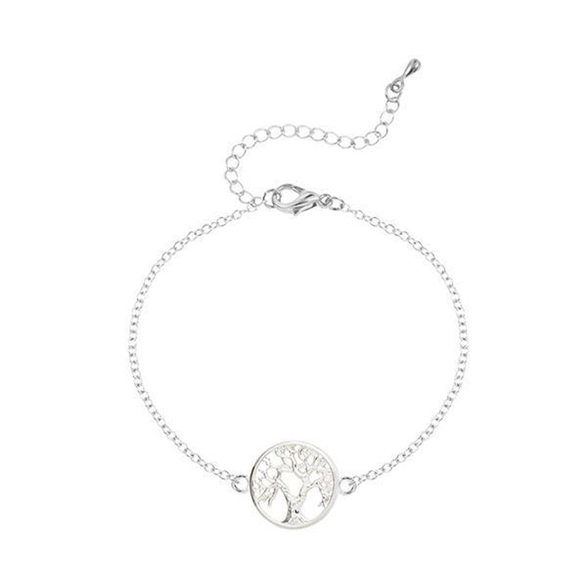 24/7 Jewelry Collection Levensboom Armband - Zilverkleurig - Amodi