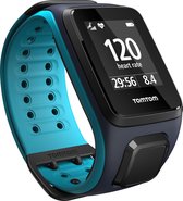 TomTom Runner 2 Cardio + Music + Bluetooth Koptelefoon - GPS Sporthorloge - scuba blue - large