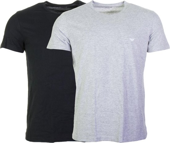 Emporio Armani T-shirt - Maat XL  - Mannen - zwart/grijs