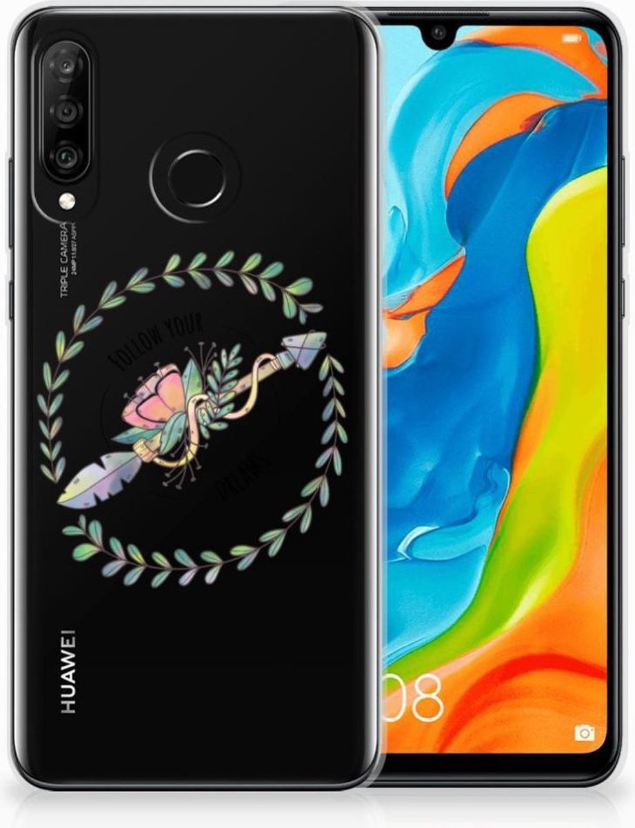 Huawei P30 Lite Telefoonhoesje met Naam Boho Dreams