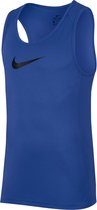 Nike Dry Sleeveless Crossover  Sportshirt performance - Maat XL  - Mannen - blauw/zwart