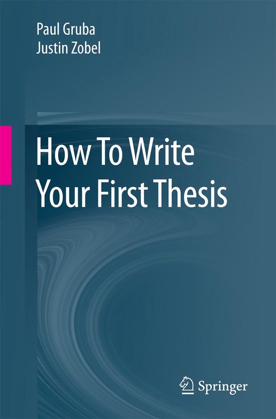 Computer Science (R0) - How To Write Your First Thesis - cover