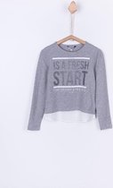 Tiffosi-meisjes-shirt/longsleeve-Skylar-kleur: grijs/wit-maat 140