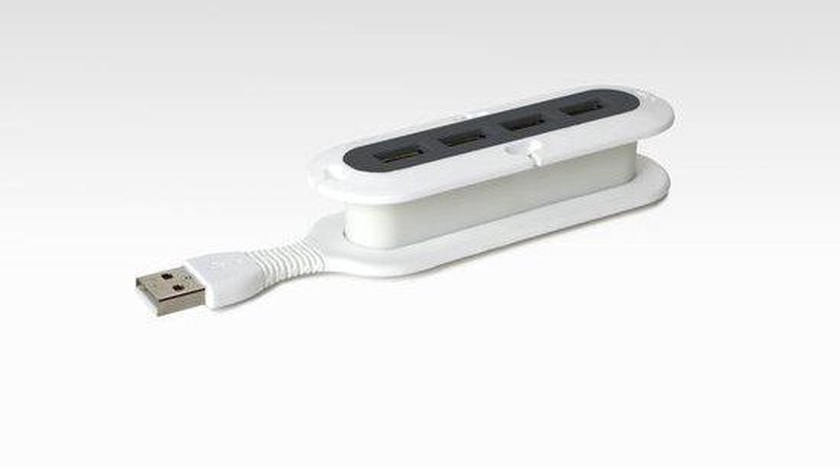 Quirky Contort USB hub - Antraciet