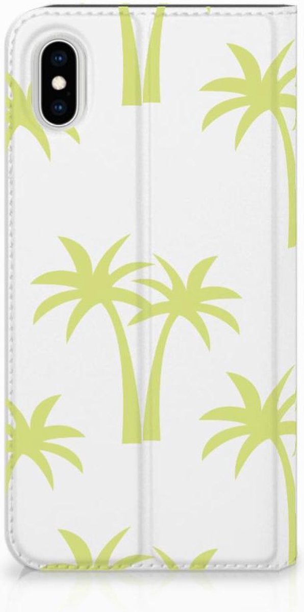 Book Case voor Apple iPhone Xs Max Smart Cover Palmtrees