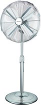 Royalty Line® MSVT16 Ventilator - Staande Ventilator Met 3 Snelheden - Statiefventilator Met Draaifunctie - 50W - Geen Geruisend Geluid - Ø 45cm - Fan - RVS