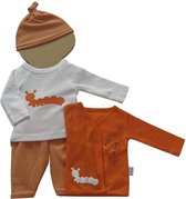 Amelius Unisexkledingset - Oranje / Wit - Maat 40