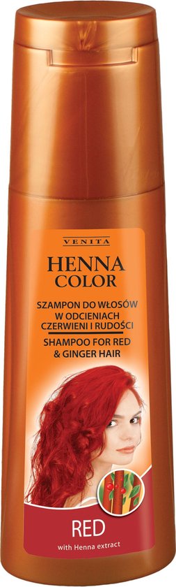 koppeling eigendom gemakkelijk te kwetsen Venita HENNA Color Kleurbeschermende Natuurlijke Voedende Shampoo voor Red  / Rood Haar... | bol.com