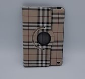 Voor iPad mini 4 case / hoes - Burberry Style - bruin