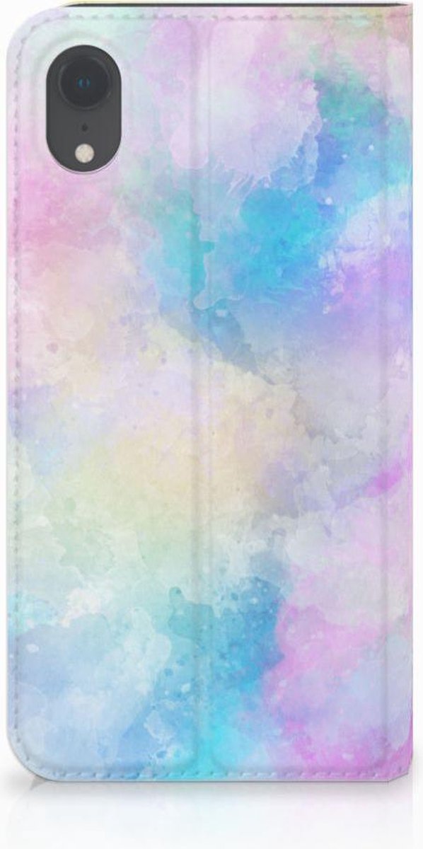 Book Case voor Bookcase Apple iPhone Xr Watercolor Light