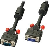 LINDY VGA Verlengkabel VGA 15-polige stekker, VGA 15-polige bus 2.00 m Zwart 36393 VGA-kabel