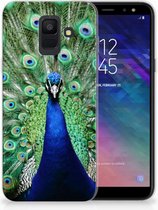 Geschikt voor Samsung Galaxy A6 (2018) TPU Hoesje Design Pauw