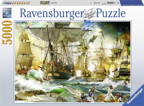 haakje graan geef de bloem water Ravensburger puzzel Gevecht op de hoge zee - Legpuzzel - 5000 stukjes |  bol.com