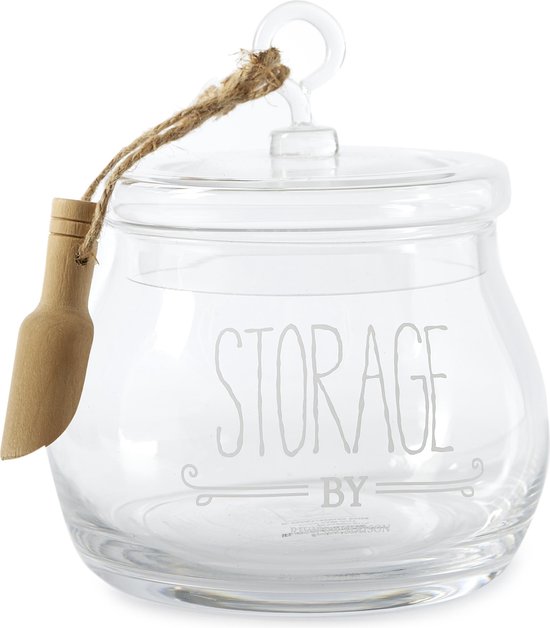 Rivièra Maison - Storage & Scoop Storage Jar - Voorraadpot Transparant Glas bol.com