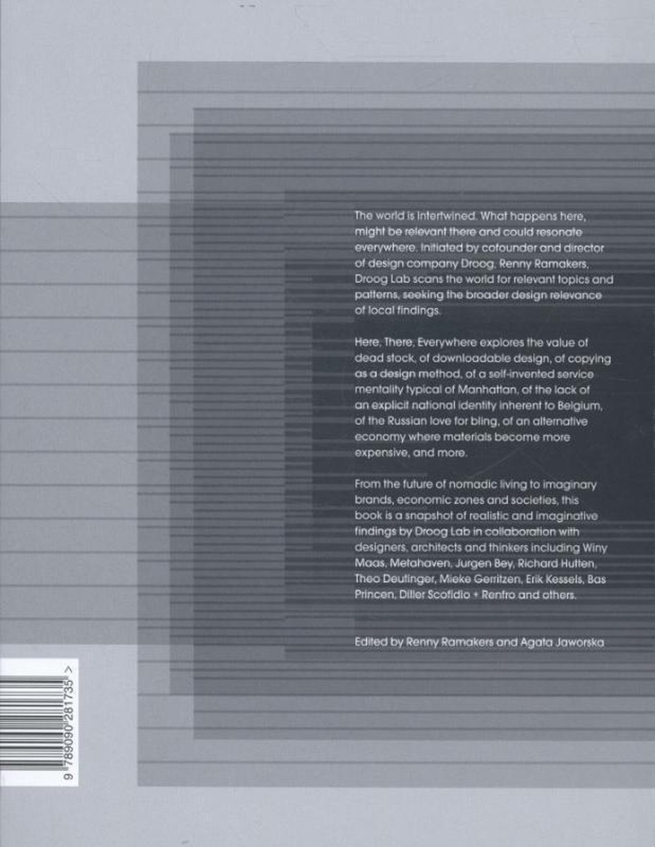 Here, There, Everywhere Droog Design - back cover