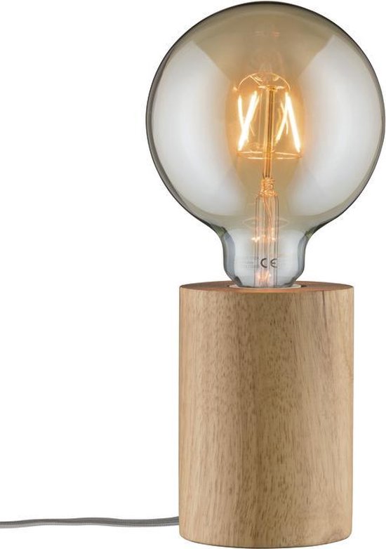 Paulmann Neordic Talin – Tafellamp – Hout – E27 – Excl. verlichtingsmiddel