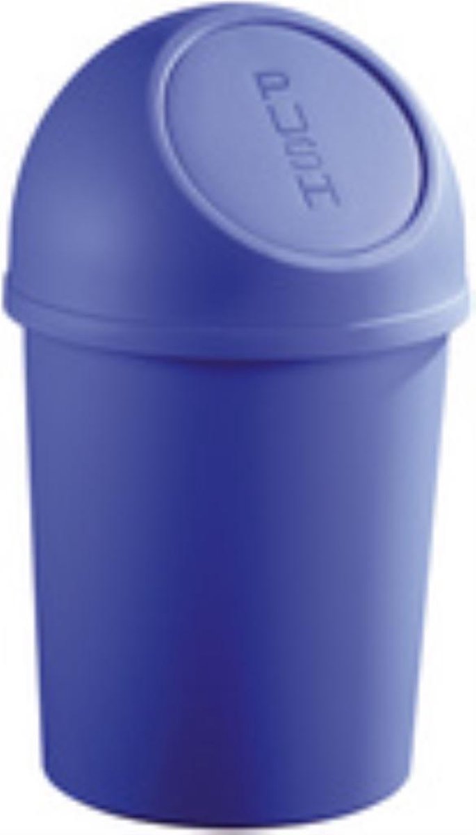 Goedkoopste HELIT Afvalbak klapdeksel - 6 liter - Kunststof - Zwart - dxh 216x375 mm