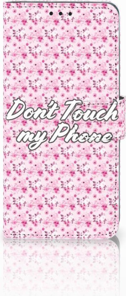 Huawei P30 Pro Portemonnee Hoesje Flowers Pink DTMP