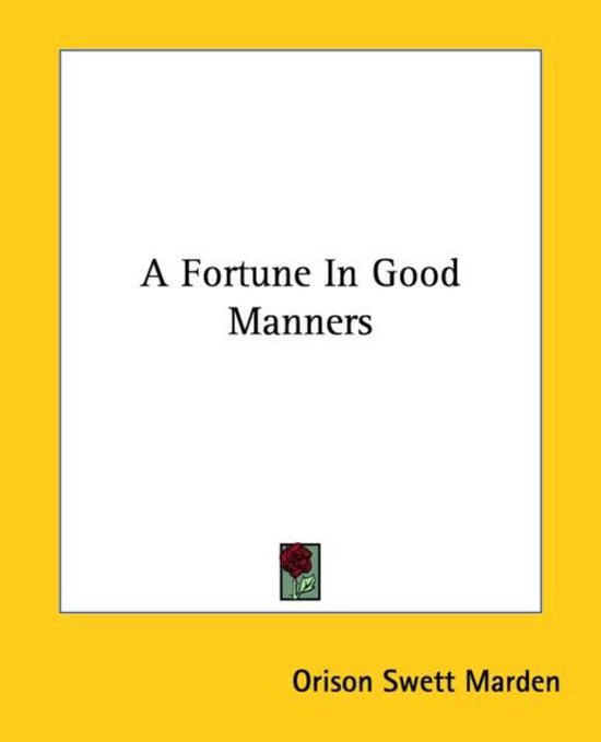 A Fortune in Good Manners - cover
