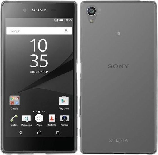 Ooit vleet Identificeren Sony Xperia Z5 Premium hoesje dark Silicone Case Transparant | bol.com