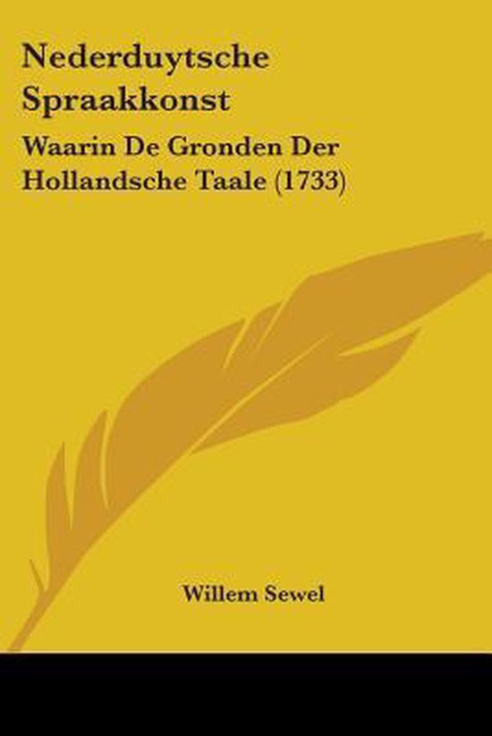 Nederduytsche Spraakkonst - cover