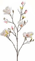 Kunstbloem Magnolia tak 105 cm creme
