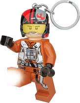 Lego Porte-Clés Star Wars: Poe Dameron Avec Lumière 7 Cm Marron