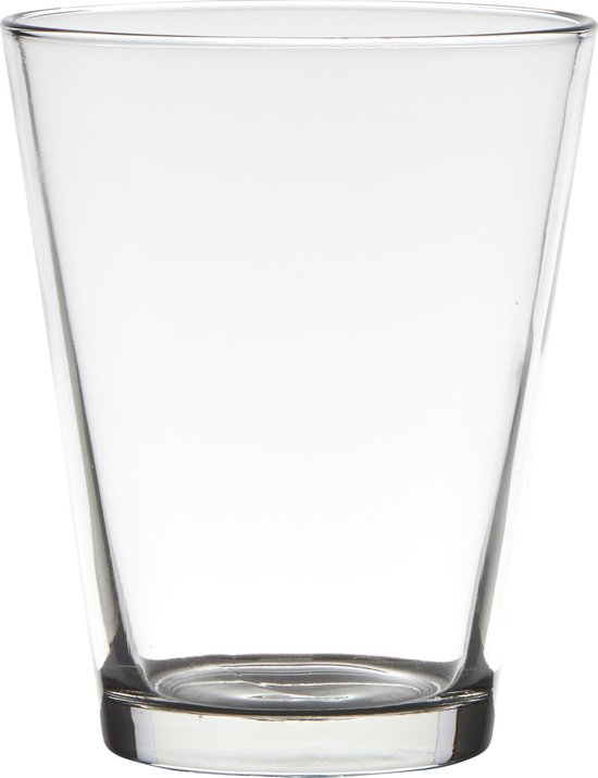 Hakbijl Glass Conner – Glazen bloempot – Transparant glas – h17 d14 cm | bol.com