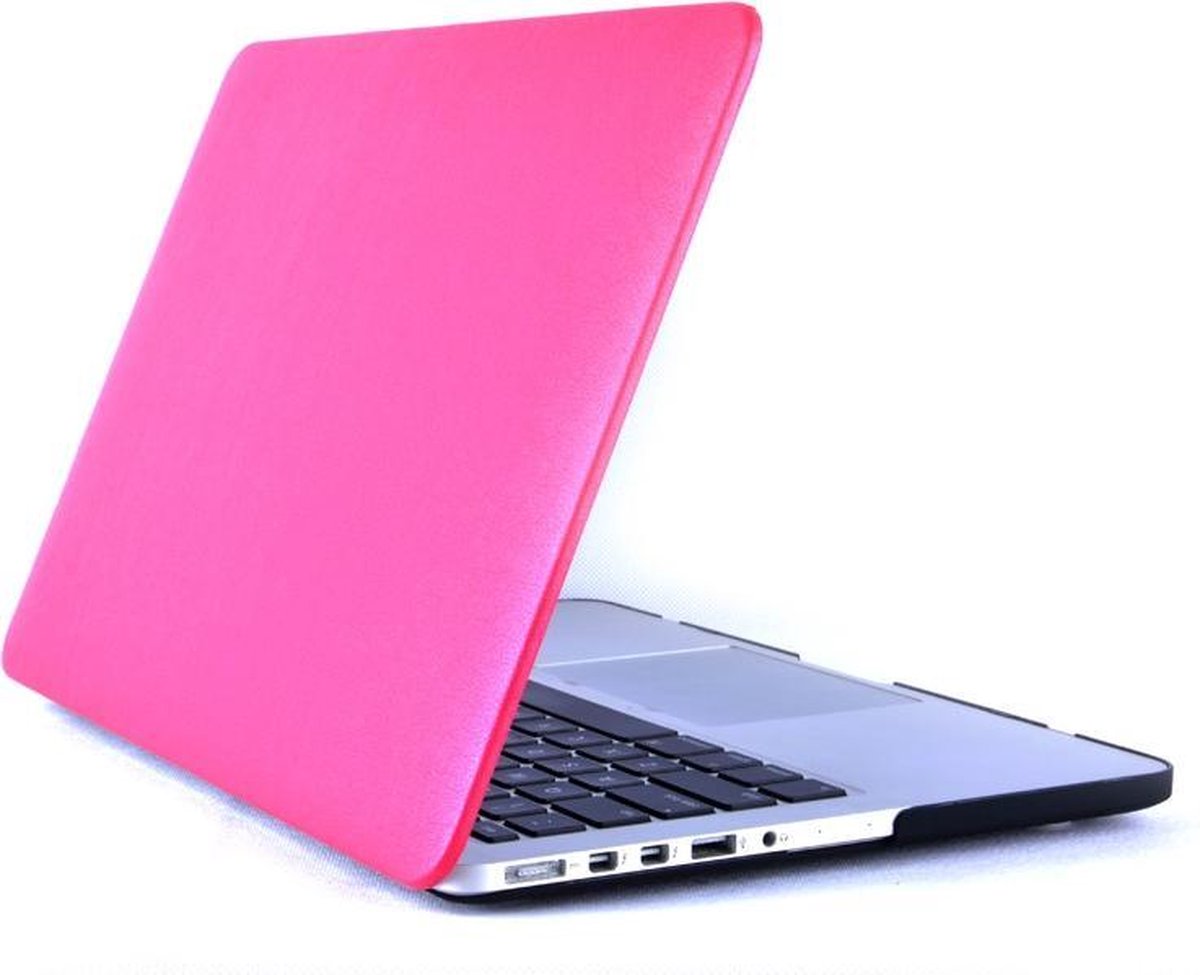 Macbook Case voor MacBook Pro Retina 13 inch 2014 / 2015 A1425/A1502 - PU Hard Cover - Pink