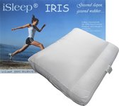 iSleep Iris Head pillow - Coussin en forme de boîte avec support pour la nuque - Dreampearls - 50x60x10 cm - Blanc
