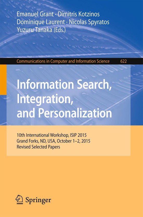 Springer Nature Proceedings Computer Science - Information S ... - cover