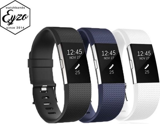 stapel een andere Hong Kong 3-Pack Siliconen Banden voor de Fitbit Charge 2 - Klein / Small – Watchband  voor de... | bol.com