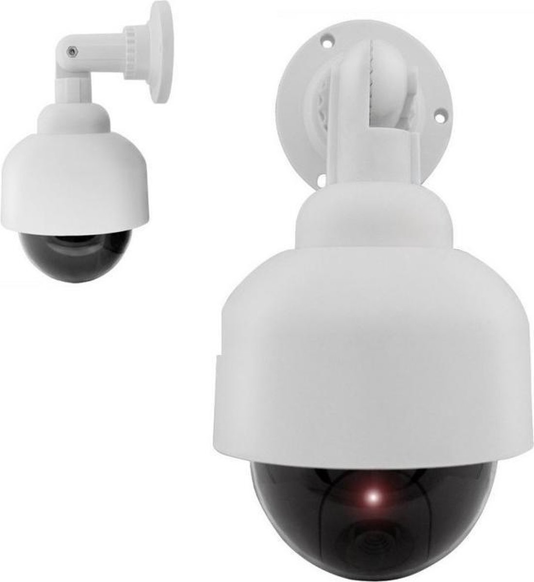 4 stuks camera dummy-camera, dummy bewakingscamera met rood knipperende