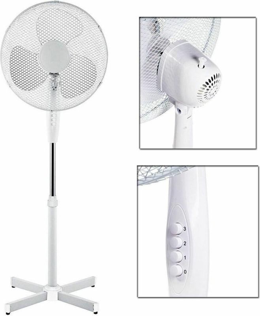 Fertraso staande / statief ventilator 40cm.