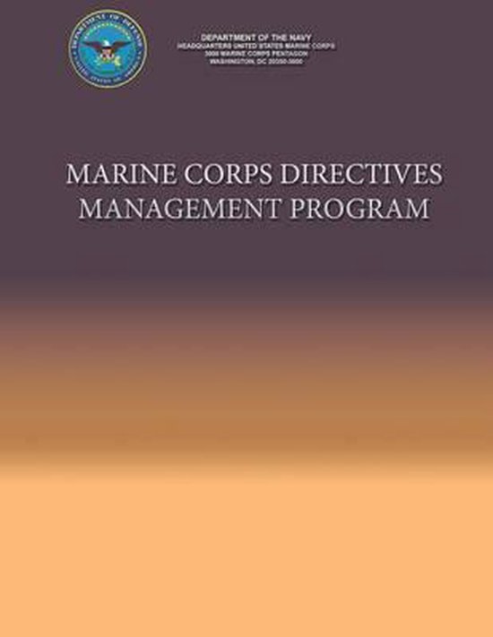 Marine Corps Directives Management Program 9781490404189 Department