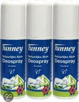 Tunney - 100 ml - Deodorant - 3 st - Voordeelverpakking