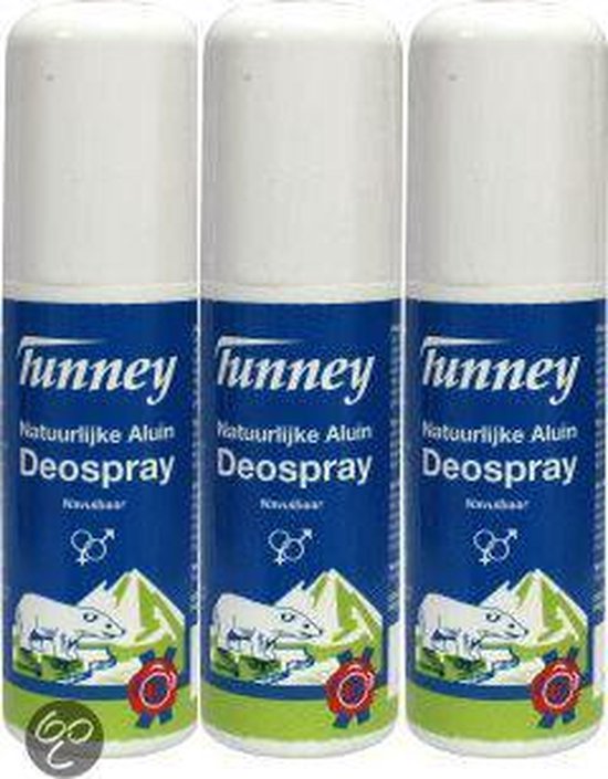 Calamiteit Vrijstelling Op het randje Tunney - 100 ml - Deodorant - 3 st - Voordeelverpakking | bol.com