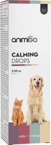 Animigo Anti Stress Druppels voor Honden en Katten - 100ml - Helpt je hond of kat ontspannen tijdens stressvolle momenten - Natuurlijke ingrediënten