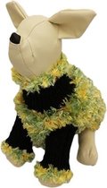 Trui groen / geel voor de hond - XS ( rug lengte 22 cm, borst omvang 34 cm, nek omvang 14 cm )