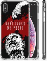 Siliconen Hoesje Geschikt voor iPhoneX/10 | Xs Design Zombie Blood
