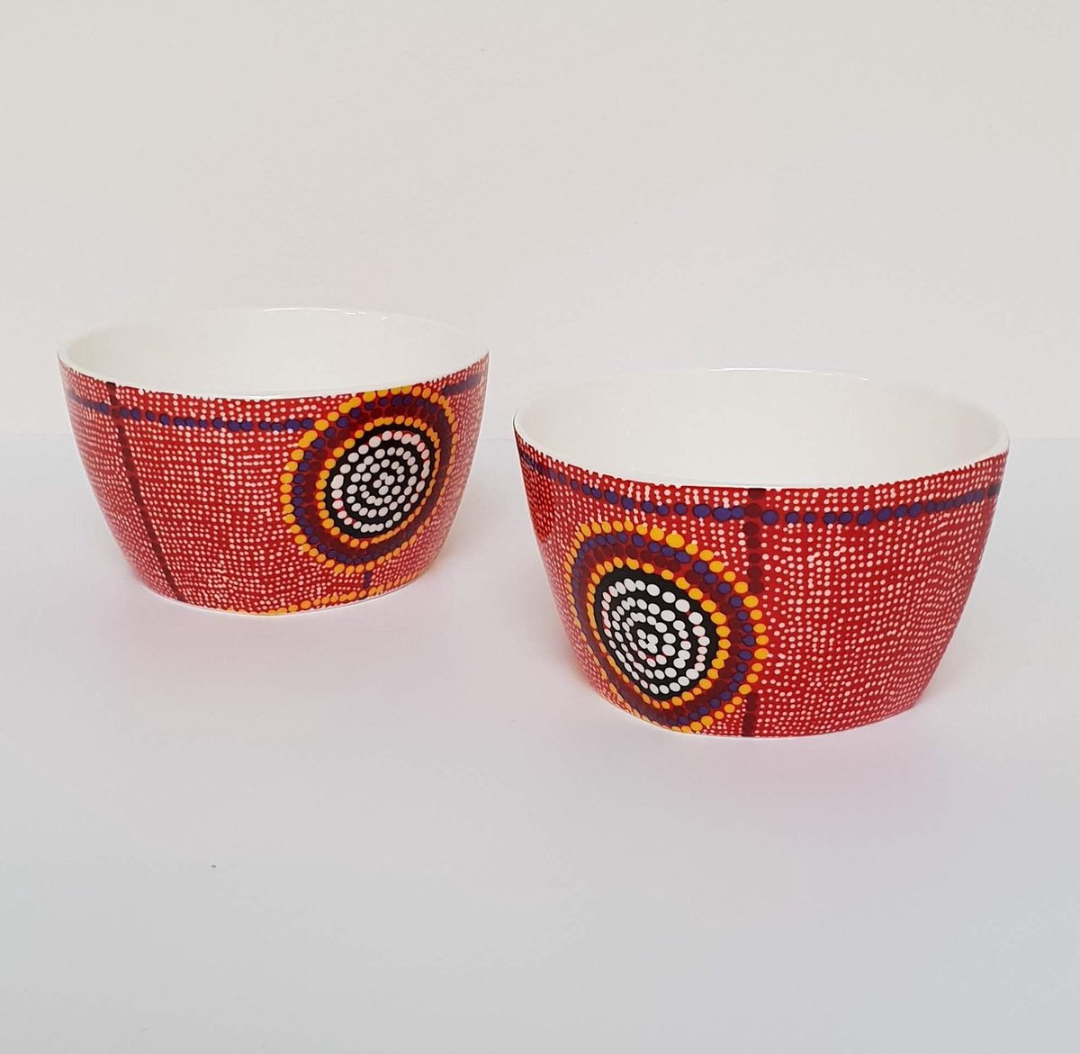 Designkommen - Debbie Napaljarri Brown - Aboriginal collectie - set van 2
