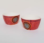 Designkommen - Debbie Napaljarri Brown - Aboriginal collectie - set van 2