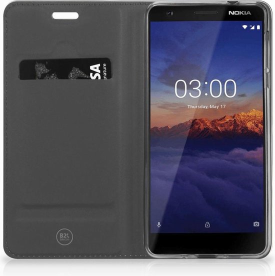 Nokia 3.1 (2018) Uniek Standcase Cover Leopard