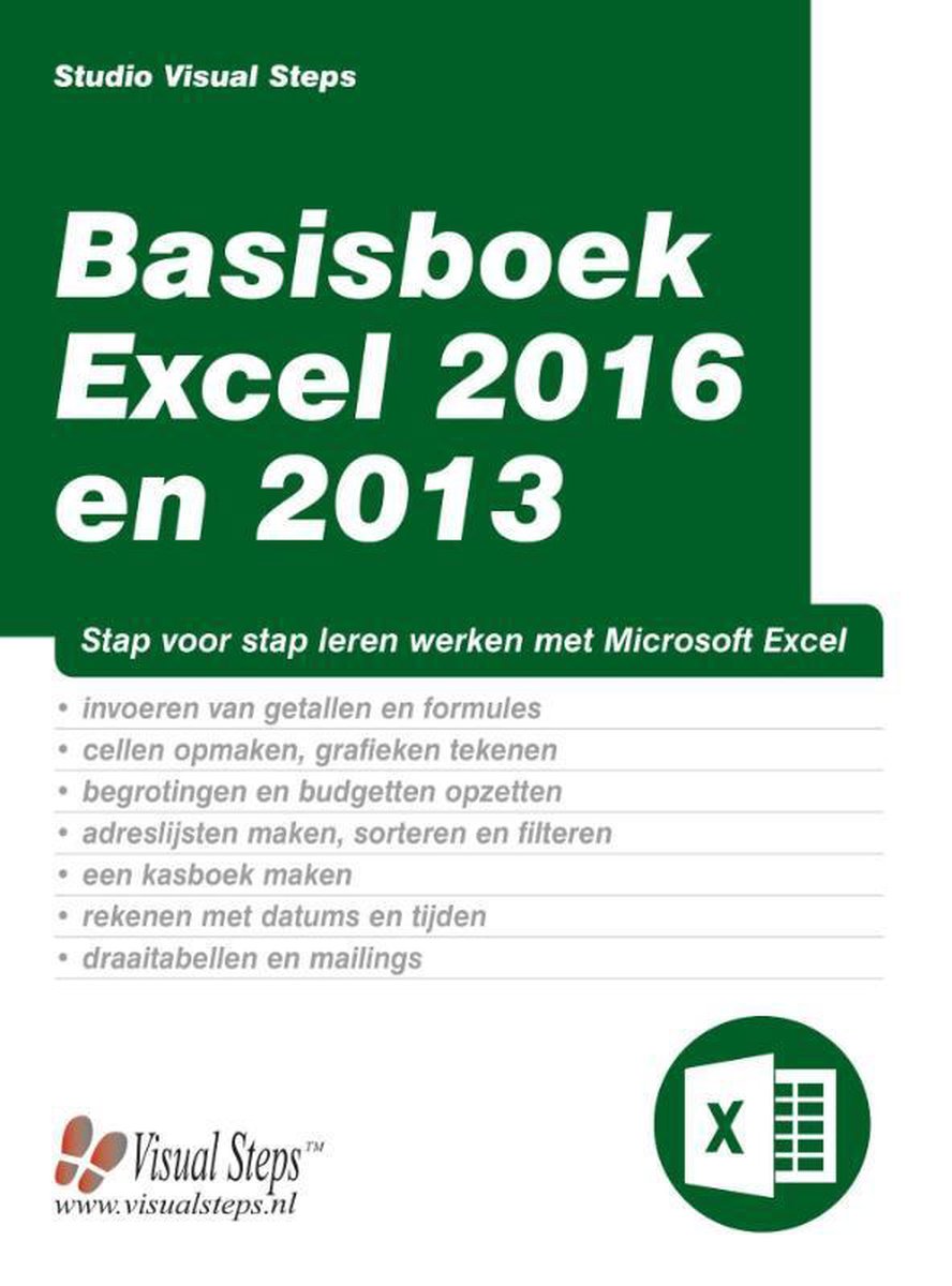 Basisboek Excel 2016 en 2013 - Studio Visual Steps