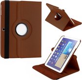Samsung Galaxy tab 4 T530 T535 Leather 360 Degree Rotating Case Bruin Brown