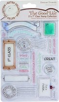 5x7 clear stamps - the good life (journal)