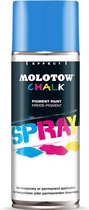 MTN Blue Peinture à la craie - Spray de craie en aérosol 400 ml adapté aux applications temporaires
