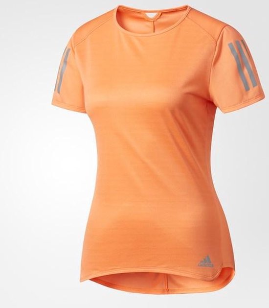 adidas Response Tee Sportshirt Dames L Easy Orange S17 adidas Response Tee Sportshirt Dames L Easy Orange S17