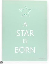 CHILDWOOD - SCHILDERIJ A STAR IS BORN GROEN 30X40